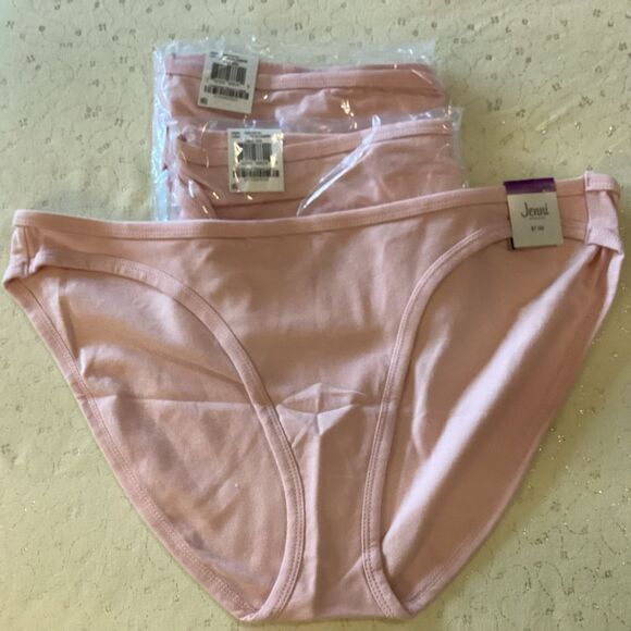 NWT. Jenni, a Macy’s Brand, Women’s Bikini Briefs Size XXL in Pink Set of 3 - Picture 1 of 8